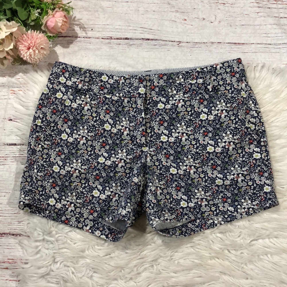 J.Crew x Liberty Art Floral Patterned Daisy Chino Shorts